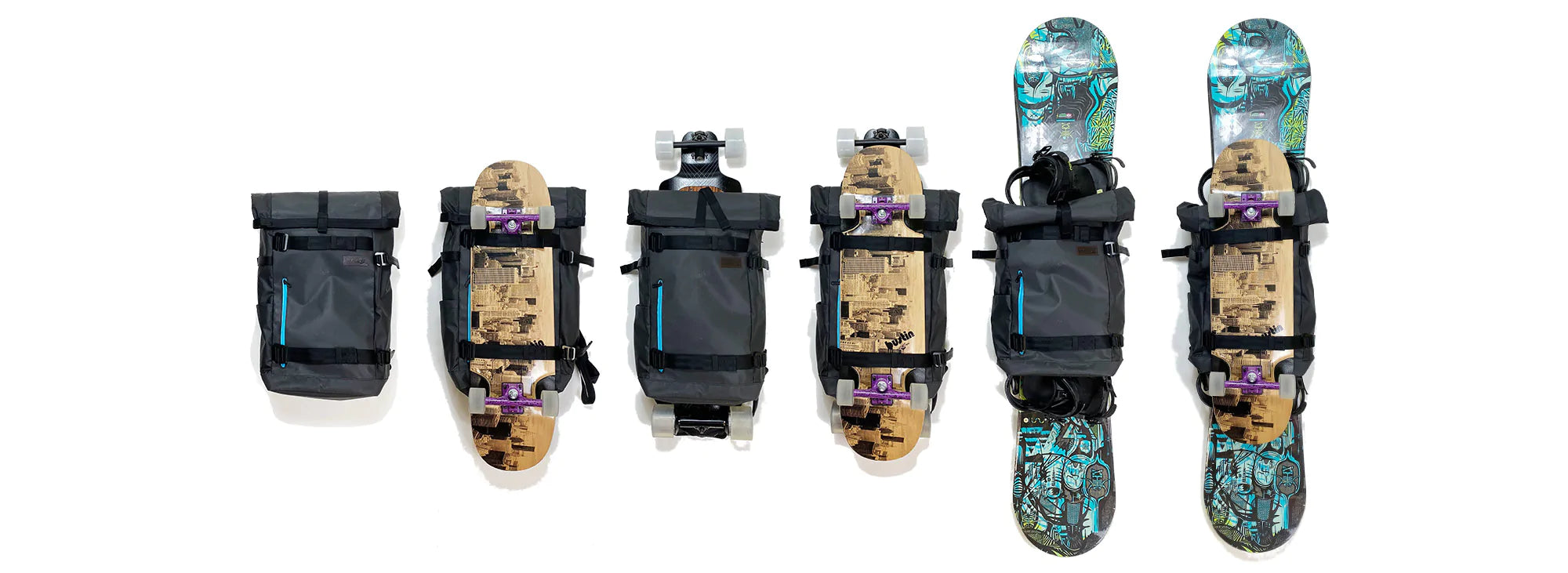 Skateboard backpack fashion