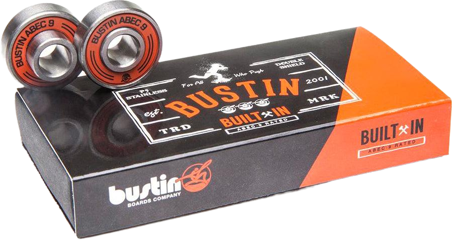 Built-In Abec-9 Bearings - Bustin Boards Co.™