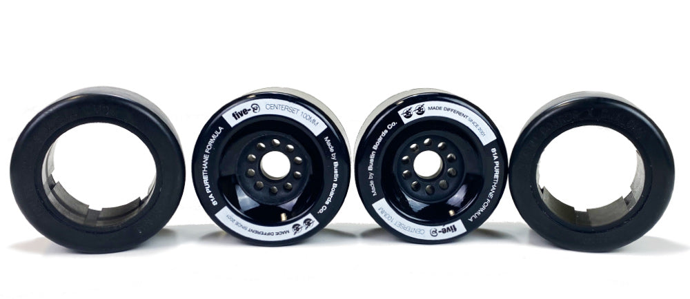 Five-O™ 100mm Hybrid Wheel Set (black)